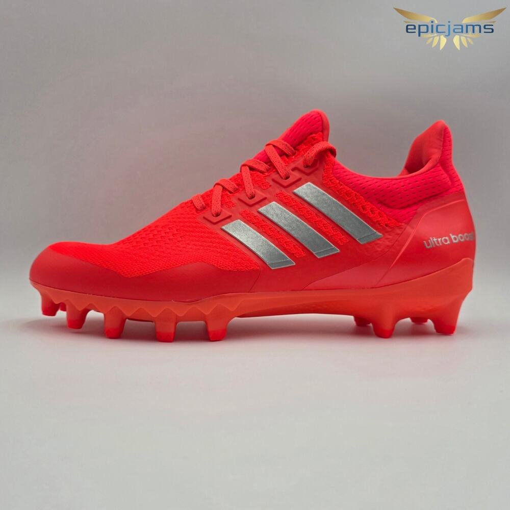 adidas Ultraboost Men's Size 11.5 Football Cleats JP7411 Solar Red New